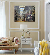 Ζωγραφική σε καμβά Hubert Robert - Project Grande Galerie du Louvre